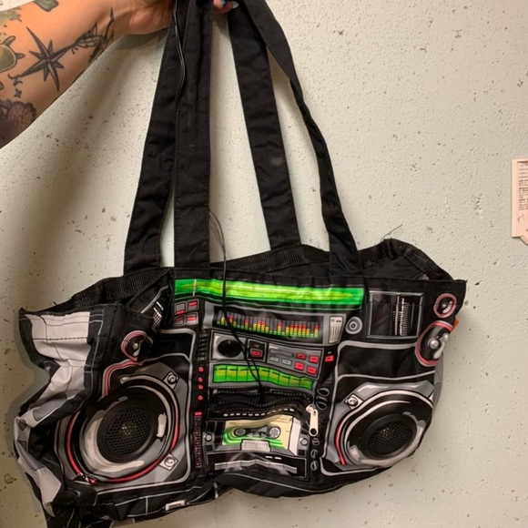 Bags Parcel Boom Box Bag With Aux Plug And Working Speakers Poshmark
